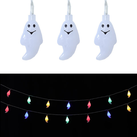 Livingandhome Halloween 20 LED Ghost String Lights for Decoration, SW0317