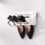 Livingandhome Wall Mount Plastic Shoe Rack with Sticky Hanging Mounts, SW0501