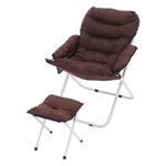 Foldable Moon Chair with Footstool for Indoor and Outdoor, DM0114
