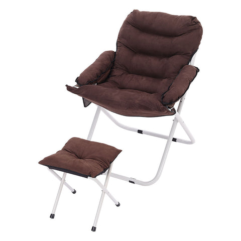 Foldable Moon Chair with Footstool for Indoor and Outdoor, DM0114