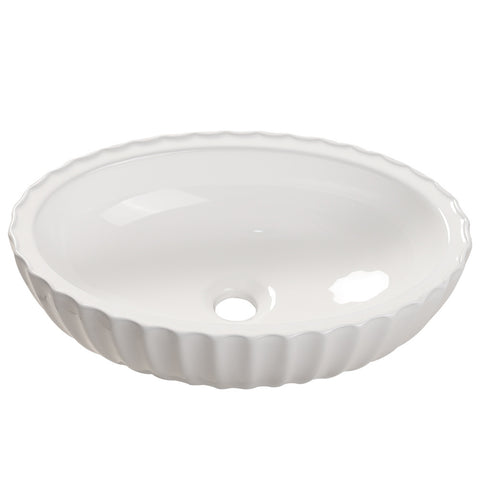 Artistic Oval Bathroom Vessel Vanity Sink, DM0353