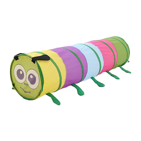 Livingandhome 6FT Caterpillar Crawl Play Tunnel Pop-up for Kids Multicoloured, WF0041