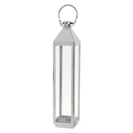Modern Stainless Steel Candle Lantern with Handle for Home Decor, LG0132
