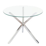 Dining Table Round Tempered Glass Coffee Table, ZH0270ZH0271