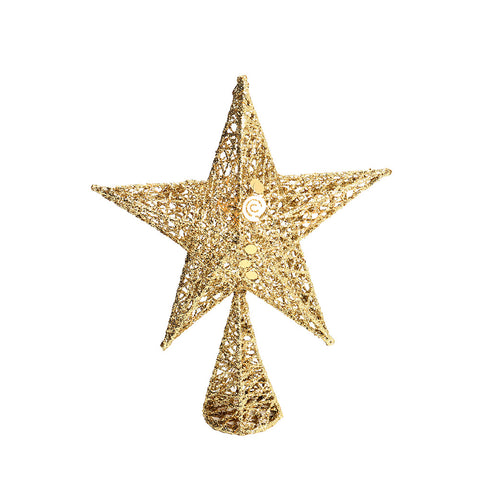 Wrought Iron Christmas Tree Topper Star Ornament Home Decor, SC0090