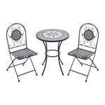 Livingandhome 3-Piece Mosaic Bistro Set, LG1038LG1039