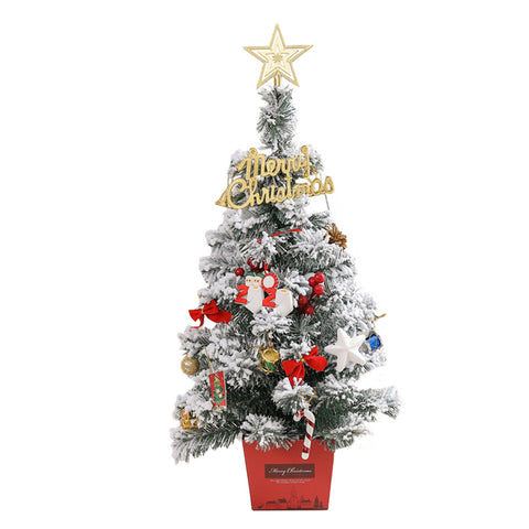 Mini DIY Christmas Tree With LED Light Tabletop Ornament, SC0025