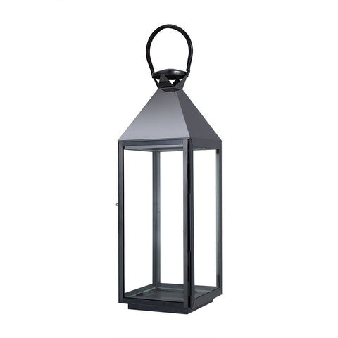 Contemporary Metallic Lantern Candle Holder, LG0528