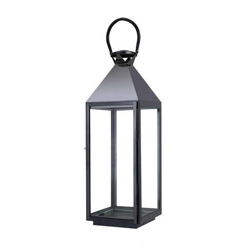 Contemporary Metallic Lantern Candle Holder, LG0529