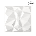Livingandhome 12 Pack Decorative PVC 3D Diamond Wall Panels, SW0472
