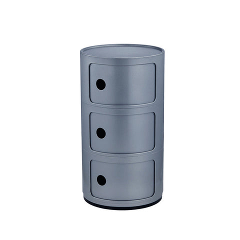 Livingandhome Cylindrical Multi-Tiered Plastic Storage Drawer Unit, ZH1241