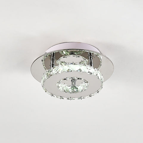 Livingandhome Modern Small Crystal LED Ceiling Light for Hallways and Corridor, LG0728
