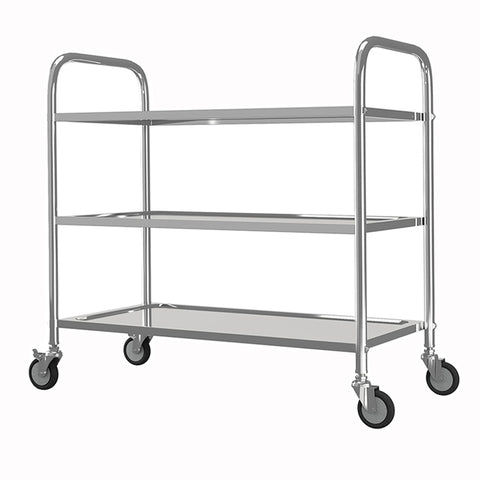 Stainless Steel 3 Tier Kitchen Serving Cart with Wheels, AI0205