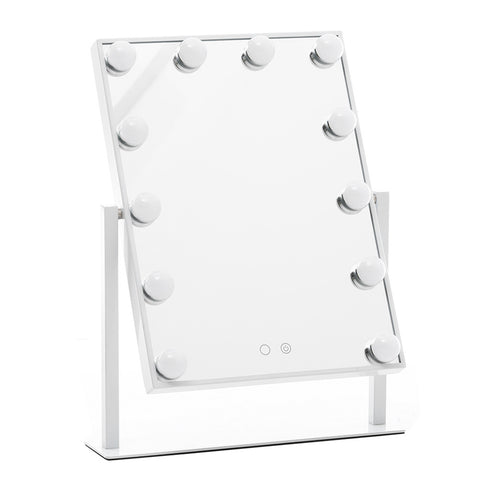Livingandhome Adjustable Large Rectangular Lighted Makeup Mirror, SP1724