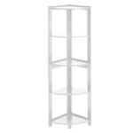 Modern 5-Tier Wooden Ladder Corner Bookshelf Home Display Shelf Unit, FI0016