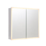 Livingandhome LED Illuminated Double Door Frameless Mirror Cabinet, DM0357