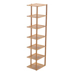 Livingandhome 7 Tiers Bamboo Shoe Rack Entryway Hallway Shoe Shelf, SW0382
