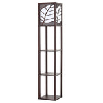 Floor Lamp Wood Standing with Storage Shelf, FI0240