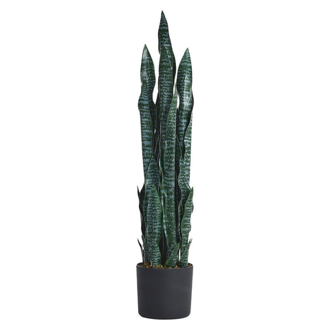 Livingandhome 90cm Artificial Fake Snake Plant in Pot, PM1238