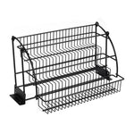 Livingandhome 3 Tier Pull Down Spice Rack Organizer for Cabinet, WZ0079