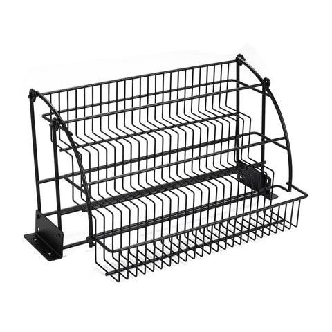 Livingandhome 3 Tier Pull Down Spice Rack Organizer for Cabinet, WZ0079