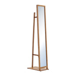 Livingandhome Free Standing Full Length Mirror with Clothes Rack, SW0403