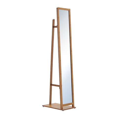 Livingandhome Free Standing Full Length Mirror with Clothes Rack, SW0403