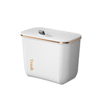 Livingandhome Kitchen Bathroom Hanging Waste Bin with Lid, WZ0083