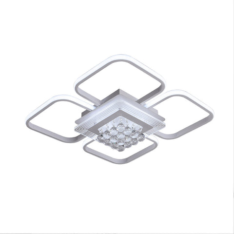 Livingandhome Crystal LED Light Petal Modern Ceiling Light Fixture, LG1001