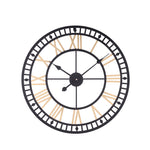 Livingandhome Metal Roman Numeral Modern Wall Clock, SW0025