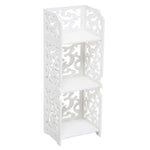 Rustic Small White Storage Display Shelving Unit, SP2429
