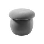 Livingandhome Cute Mushroom-Shaped Velvet Pouf Ottoman, ZH0928