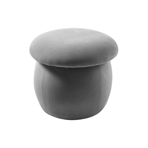 Livingandhome Cute Mushroom-Shaped Velvet Pouf Ottoman, ZH0928
