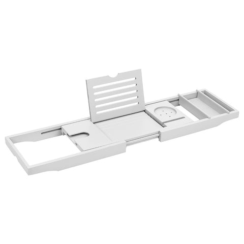 Rustic Expandable Bamboo Wooden Bathtub Caddy Tray, SP2717