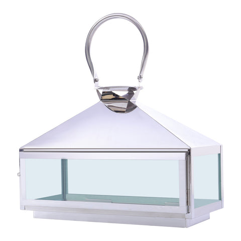 Stainless Steel Horizontal Silver Candle Holder, LG0331