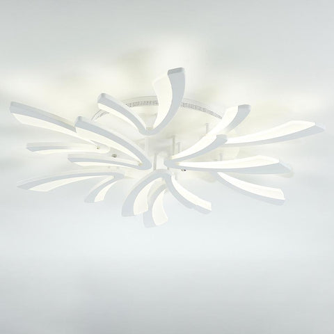 Livingandhome Unique V-Shaped LED Semi Flush Ceiling Light, LG0706