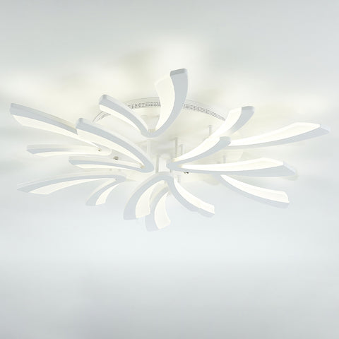 Livingandhome Unique V-Shaped LED Semi Flush Ceiling Light, LG0705