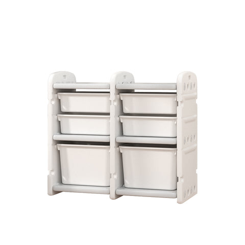 Livingandhome Kids Storage Cabinet for Toys Clothes Books, Plastic Organizer, FI0415