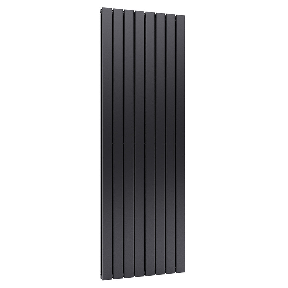 Livingandhome Steel Smoke Grey Vertical Tall Radiator with Double Pane ...