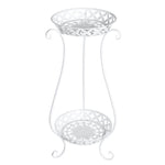 Livingandhome 2 Tier Tall Vintage Metal Plant Stand, SP2111