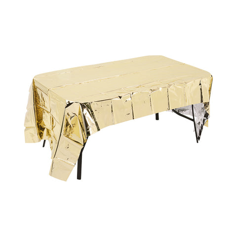 Rectangular Tinsel Foil Christmas Tablecloth, CD0159
