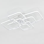 Livingandhome Contemporary LED Energy-efficient Light-adjusted Semi Flush Ceiling Light, LG0587