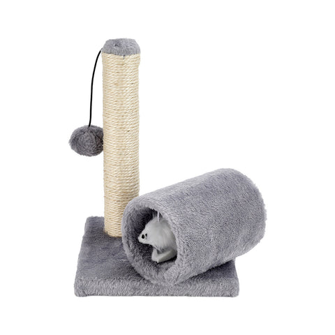 Livingandhome Cat Scratching Post with Toys and Tunnel, WF0067