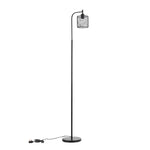 Livingandhome Industrial Metal Floor Light with Mesh Lampshade, FI0479