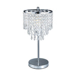 Small Crystal Table Lamp with Round Base, FI0244