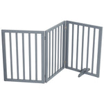 Wooden Foldable Freestanding 3 Panel Pet Gate, FI0120
