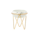 Modern Ceramic Tabletop Planter with Metal Stand, SW0131