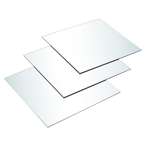 Livingandhome 3pcs Acrylic Adhesive Wall Mirror Tiles, WF0083