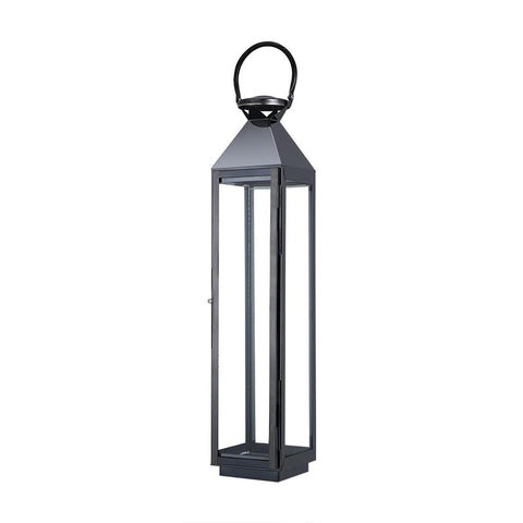 Contemporary Metallic Lantern Candle Holder, LG0526