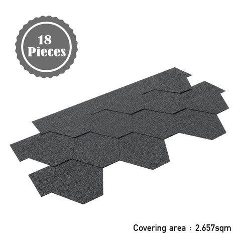 Livingandhome 18Pcs Asphalt Shingles Bitumen Roofing, AI1011